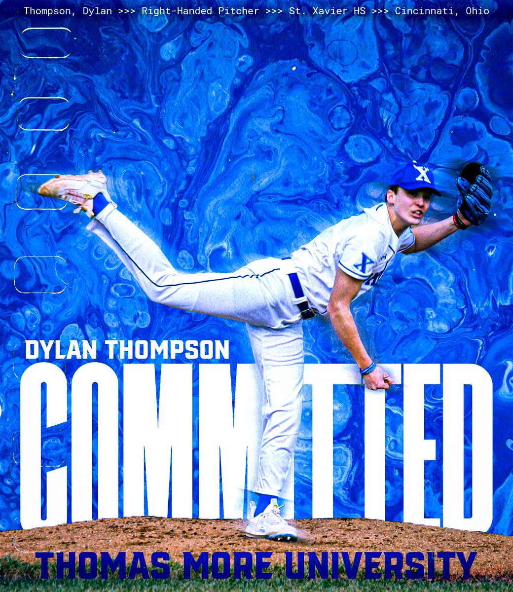 I’m exited to announce my commitment to Thomas More University! Thank you to everyone who has helped me get to this point. Thanks <a href="/_searls_/">Evan Searls</a>  for the edit. <a href="/StXBall/">St. Xavier Baseball</a> <a href="/ThomasMoreBase1/">Thomas More Saints Baseball</a> <a href="/Ohio_Power/">Ohio Power Official</a> <a href="/OhioBSA/">OBSA</a>