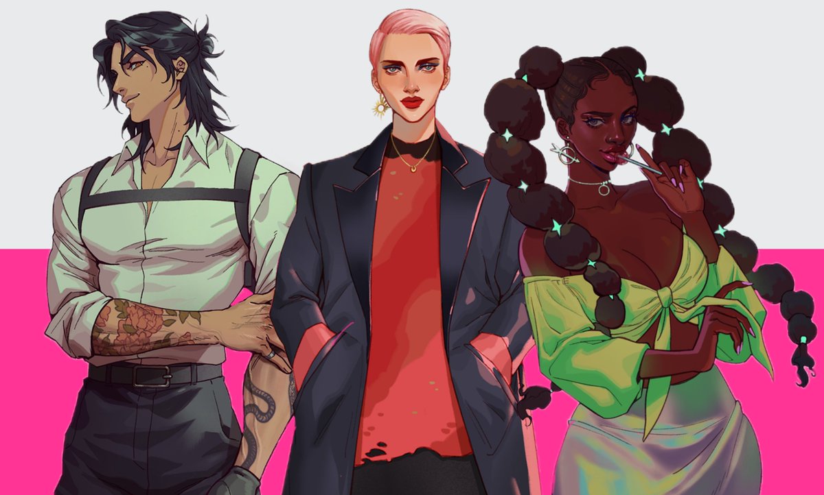 Who who who's got a crush on you? 

Meet the three smokin' hot babes vying for your affection (or plotting your downfall) in Killing Boys! Sam, Luxe, and Iris, otherwise known as The Bodyguard, The Journalist, and The Handler 🔪💕