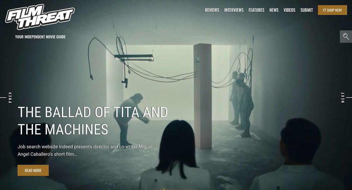 “…designers are shocked that their humanoids cannot do their back-breaking work.” Bradley Gibson sees the tenacity of humans in The Ballad Of Tita And The Machines.
filmthreat.com/reviews/the-ba… #SupportIndieFilm #Short #SciFi #TheBalladOfTitaAndTheMachines