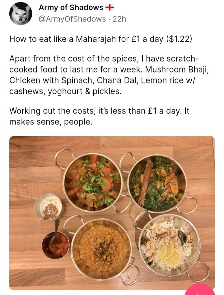 KentPiano's tweet photo. Follow Army of Shadows the curry guru on truth social .com
#curry #foodie #costof https://t.co/Rw8S3B8q6R