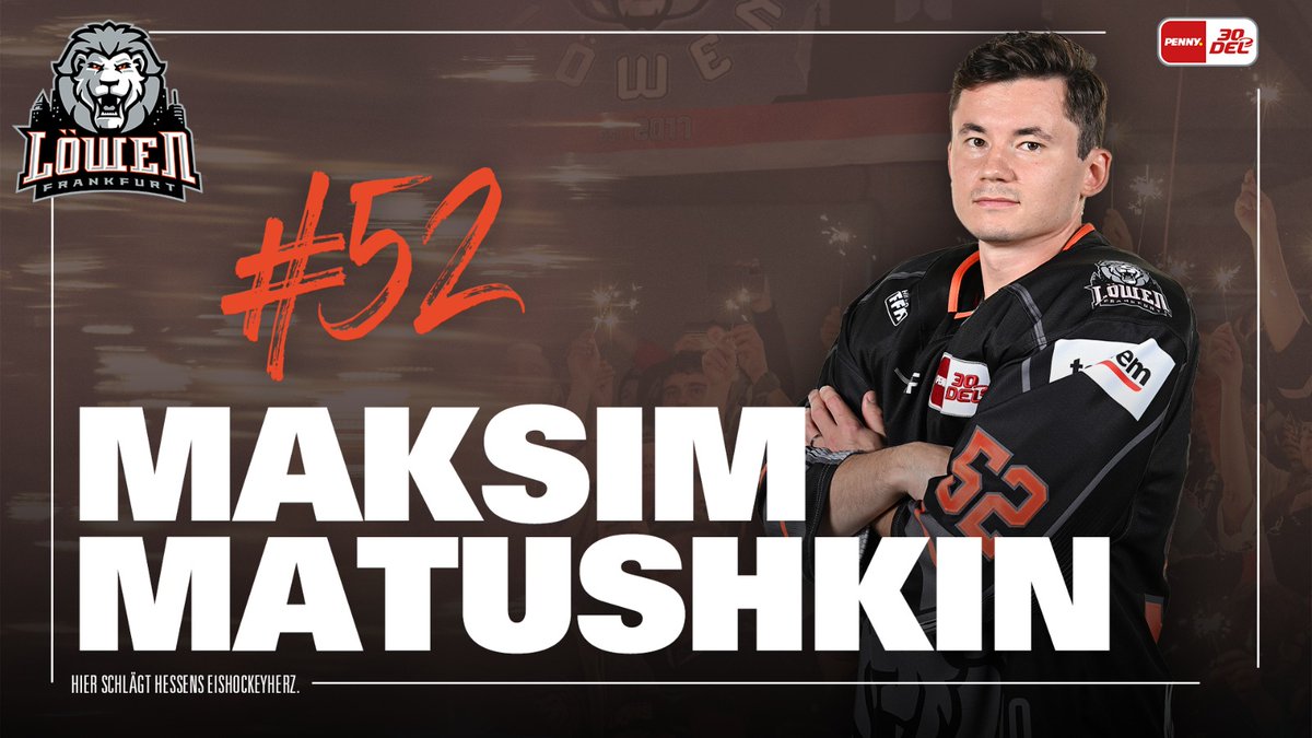 loewenfrankfurt's tweet photo. 46' TOOOOOORRRRR ‼️
Noch so ein Knaller🔥
Maksim Matushkin mit seinem zweiten Tor in diesem Spiel.

#FRANIT 6:1
 #loewenfrankfurt  #bembelhockey https://t.co/r7PJKOAzZ5
