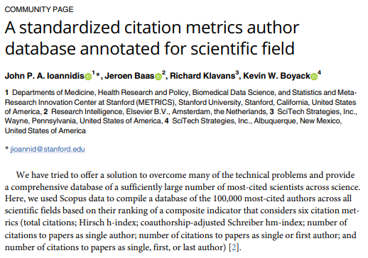 MarcoAlonsoRG's tweet photo. #researchpublication
En este hilo comparto la información sobre los investigadores más citados en #derecho, de acuerdo con la base de datos elaborada por el Meta-Research Innovation Center de @Stanford: https://t.co/Ed5GxWSJeg [1/18]. https://t.co/uig2yYXTZt
