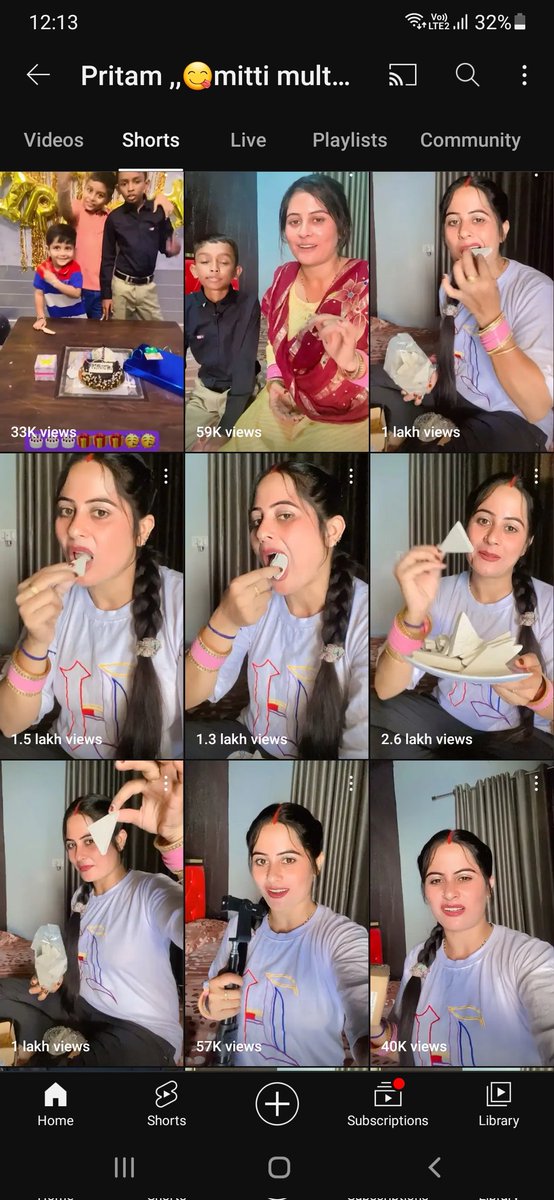 CivilsFactory's tweet photo. @YTCreatorsIndia Hello sir / ma'am 
Please look at it. This lady is misusing youtube policy. She is eating mud ( multani mitti ) I attached channel screen shot and link ) 
Dear sir it is against public health. 
It's harmful act .so plz do strictly Action on this channel
Thanks https://t.co/U0bJPSHEMD