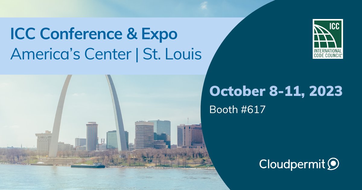 Cloudpermit's tweet image. Come visit us at the ICC Conference & Expo opening in just a few hours. Visit Booth #617 for some goodies and great conversation!
#ICCAC23 #AmericasCenter #CodeEnforcement #GovTech #CodeCouncil
