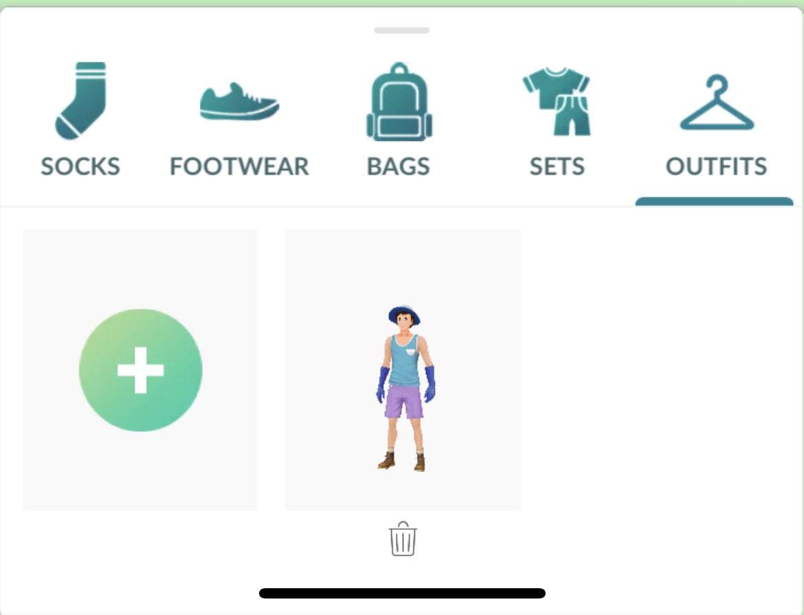 mgmlyall's tweet photo. @NianticHelp What happened to all my saved outfits? https://t.co/JIFu0aGBdF