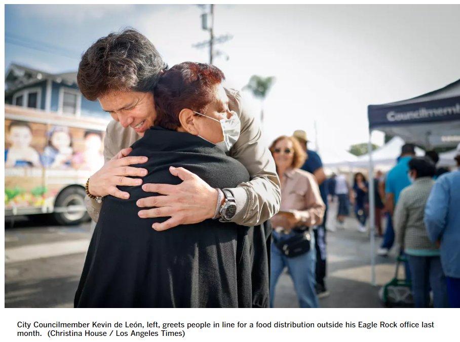 JonnyPeltz's tweet image. It is certainly an extremely ugly and cynical choice - though consistent with the paper's previous coverage of the LA Fed tapes, downplaying the racism at every turn - for the LA Times to basically be taking campaign photos for Councilmember Kevin de León: