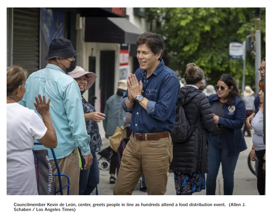JonnyPeltz's tweet image. It is certainly an extremely ugly and cynical choice - though consistent with the paper's previous coverage of the LA Fed tapes, downplaying the racism at every turn - for the LA Times to basically be taking campaign photos for Councilmember Kevin de León:
