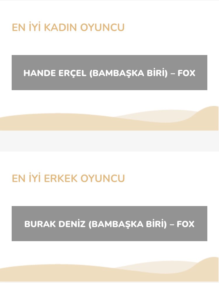 gece_Dani's tweet photo. #PanteneAltınKelebek 2023
#Bambaşkabiri For the Butterfly award as the whole cast and team deserve it 👏🏻👏🏻#HandeErçel #BurakDeniz https://t.co/a0uf9yYkqF