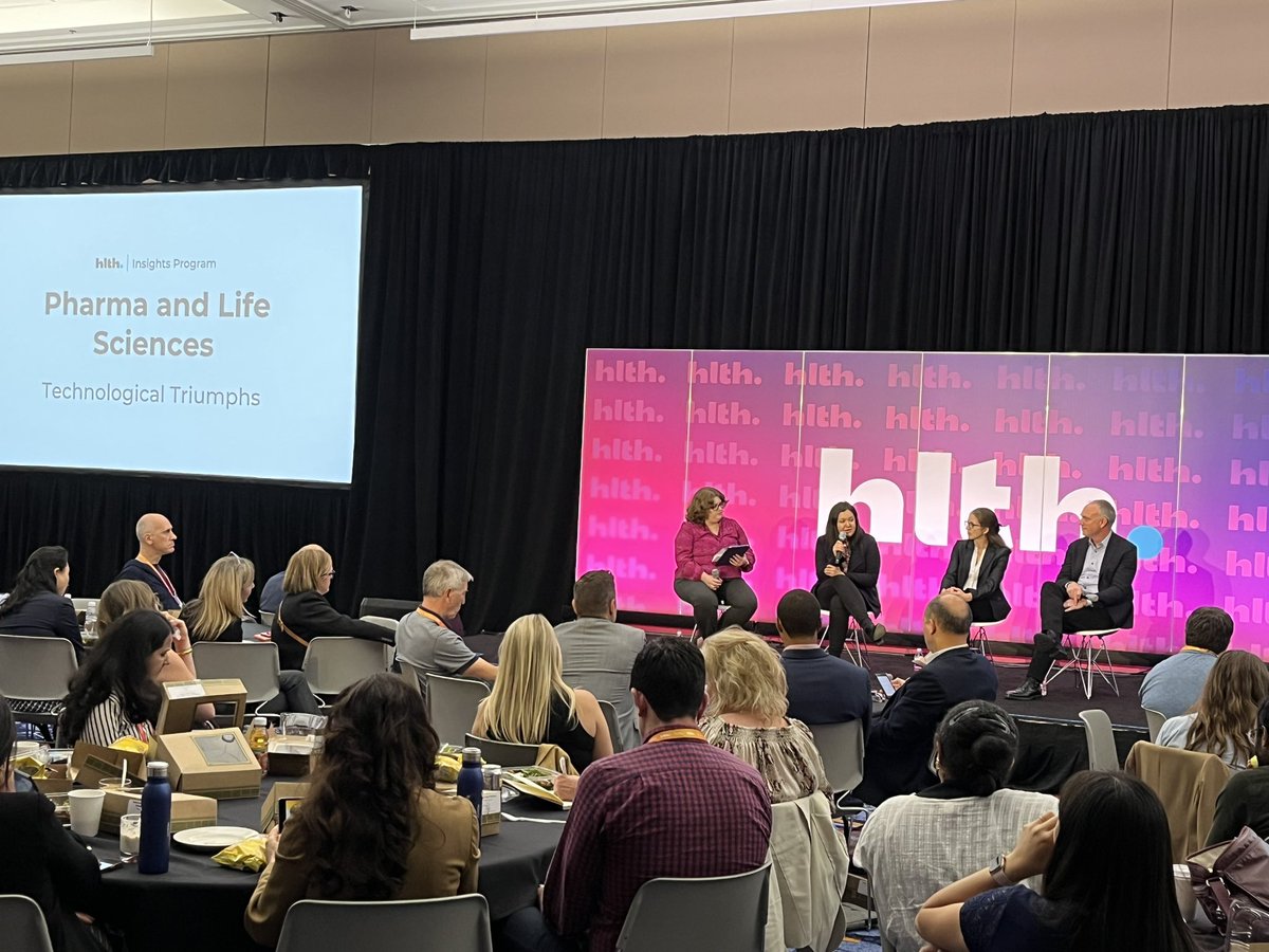 itsclifflee's tweet photo. “Disease operates differently in all of us. Use #AI to personalize treatment”#HLTH2023 https://t.co/OgyC00XquH