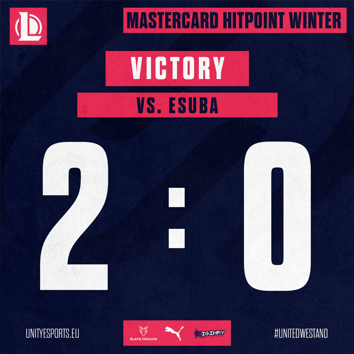WAUUUU! Vyhráváme proti <a href="/esubacz/">eSuba</a> a pokračujeme dál v Mastercard <a href="/hitpointcz/">Hitpoint.cz</a> Winter 2023! 💣 Další zastávka <a href="/glore_cz/">GLORE.FIFINE</a>! 🫡
