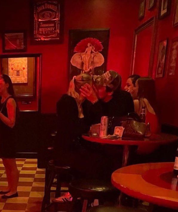 Dalton Gomez and actress Maika Monroe spotted kissing in the UK.