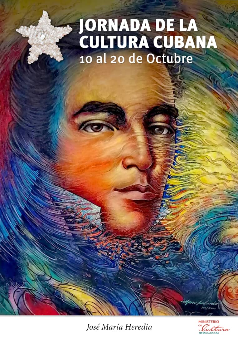 triana_alexis's tweet photo. #JornadaCulturaCubana Ha llegado a la Patria gran lienzo retrato de José María Heredia en 220 aniversario de su natalicio, donado a @BiblioNacCuba por Mario Gallardo, creador residente en #México. Mil gracias a @merelytours @PRELASA @CubaFCBC  y a familia Gallardo #CubaEsCultura https://t.co/JLUQQmmUJj