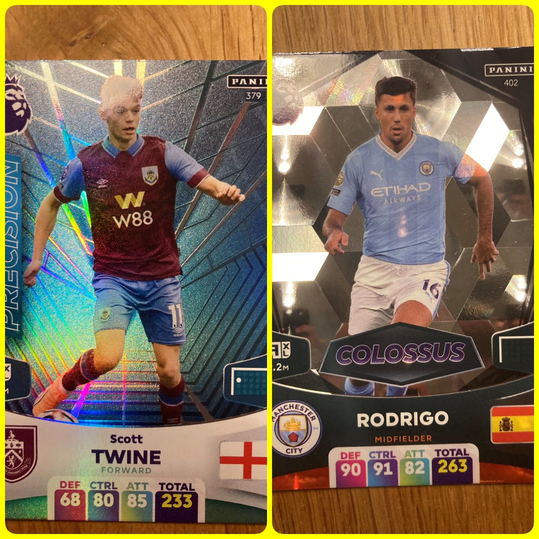 It's time to open another pack of @officialpanini @premierleague #AdrenalynXL cards on the road to a complete collection.

#ezrikonsa
#marcustavernier
#rodri
#sheffieldunited
#astonvillafc
#scotttwine
#joshbrownhill

#panini #adrenalynxl2024 #premierleague #epl #gotgotneed
