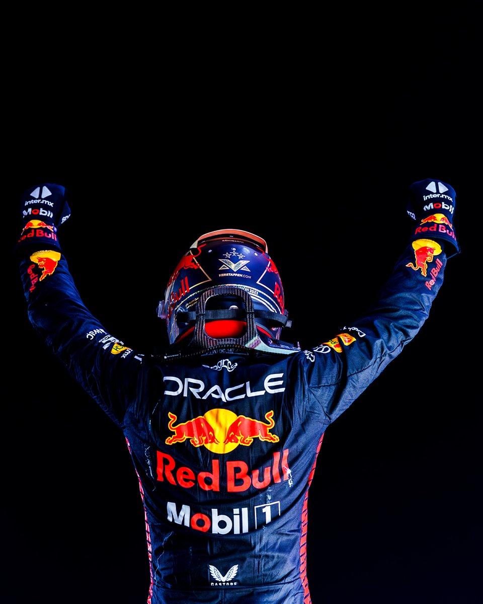 redbullracing's tweet photo. Three-time Champion on 🔝👑 #QatarGP 🇶🇦 https://t.co/H8qy0gzxWT