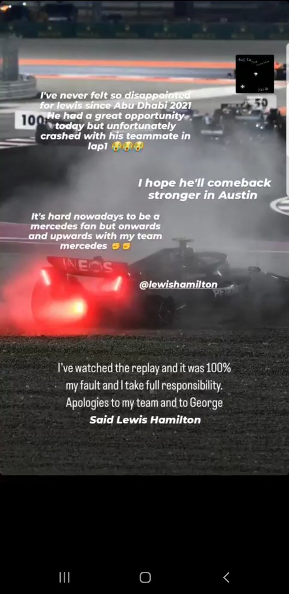 dyasuper44's tweet photo. Heartbreaking moment for me 💔💔💔
#lewishamilton #mercedesamgf1 #f1 #formula1 https://t.co/Qs9l9aNFNN