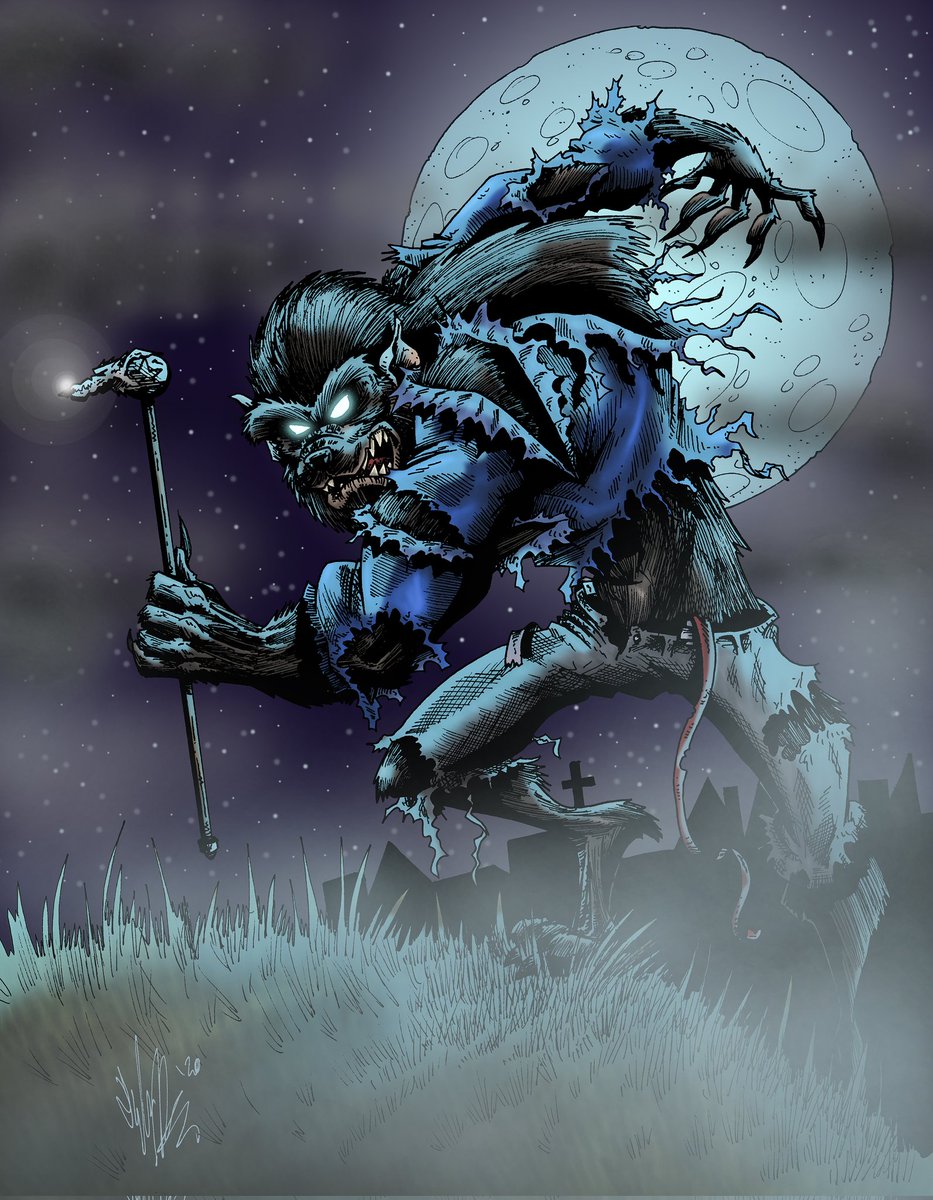 OuthouseCartoon's tweet photo. It's a long weekend folks! So howl at the moon!
#Wolfman #LarryTalbot #October #werewolf #fullmoon #Halloween #horror #horrorart #art #artist https://t.co/e1By0t6A1n