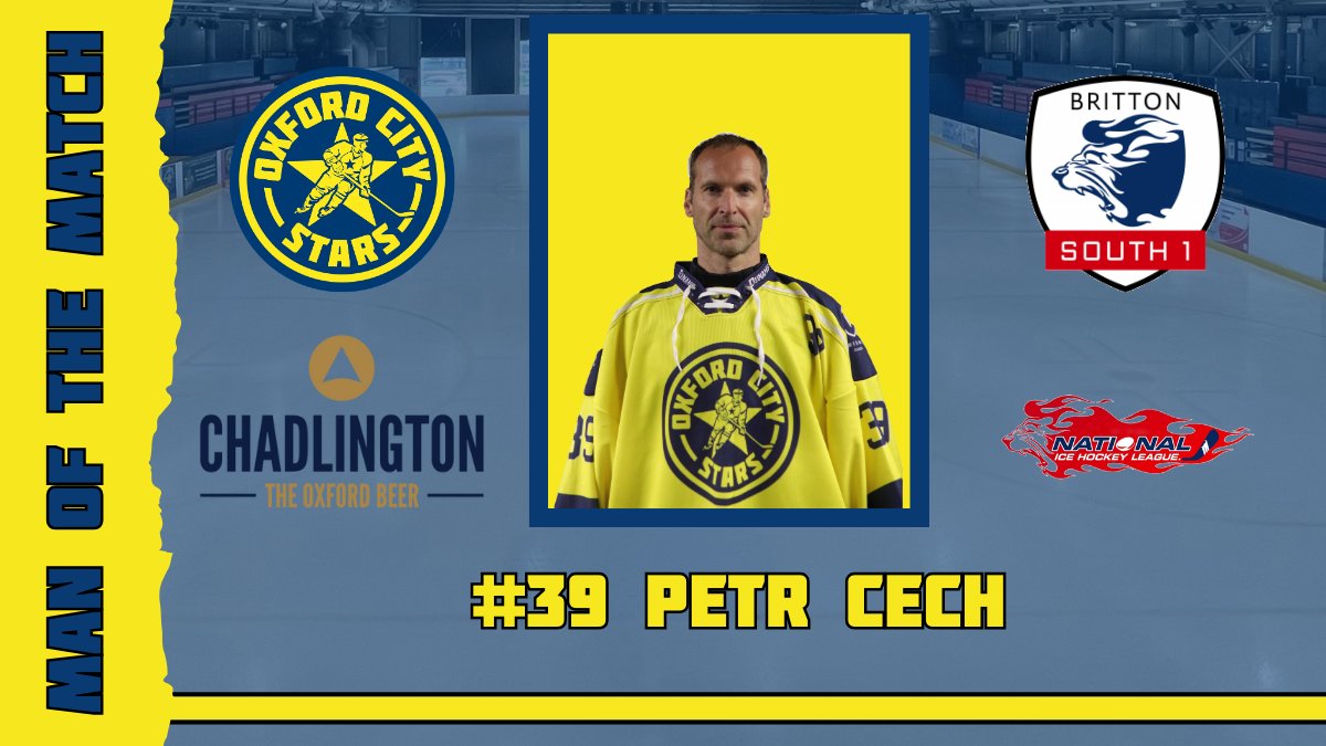 MAN OF THE MATCH | @OxfordCityStars YOUR STARS MAN OF THE MATCH... Could have been a number of people, but with 62 saves from 64 shots on Goal, its #39 PETR CECH