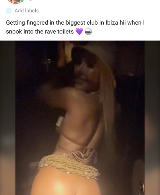 Just posted me getting fingered in Ibizas biggest club hii in the rave toilets🪩 https://t.co/HijacGq