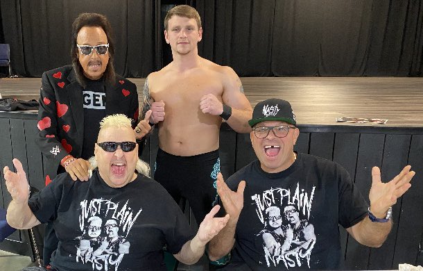 corey9915's tweet image. Got to hang with some legends yesterday before my match at Bluegrass WrestlingCon. Some being The Nasty Boys and ”The Mouth of the South” Jimmy Hart. Maybe Jimmy can be in the corner of “The Wrestling Machine” one day.

#JimmyHart #NastyBoys #coreysparks #wrestlingmachine