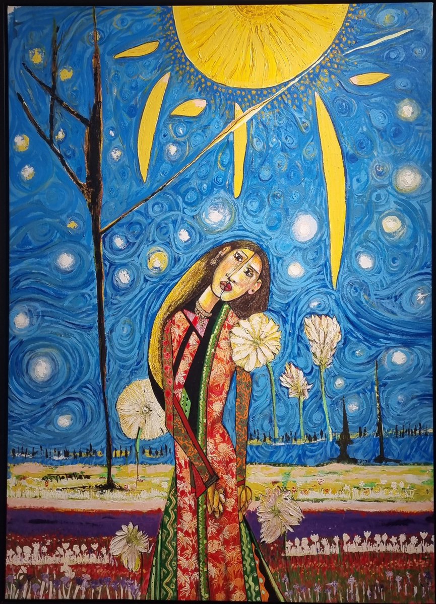 Très heureux d'avoir découvert l'exposition du peintre saoudien <a href="/alaameri2/">Mohd alaameri</a>, le Picasso saoudien, à la galerie <a href="/synergyarthub/">Synergy Art Hub</a> au ❤️ du #MusaCenter à Riyad! Merci à Mmes Alia Aldiqs et Sabiha Majeed pour leur accueil chaleureux !
#FranceKSA 🇨🇵💙🇸🇦🎨