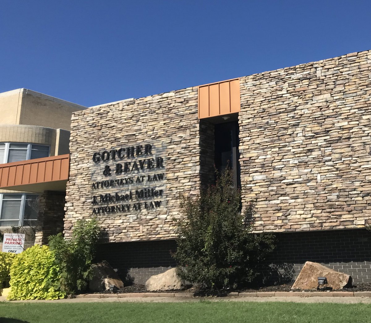 These two buildings are next to each other and every time it makes me happy