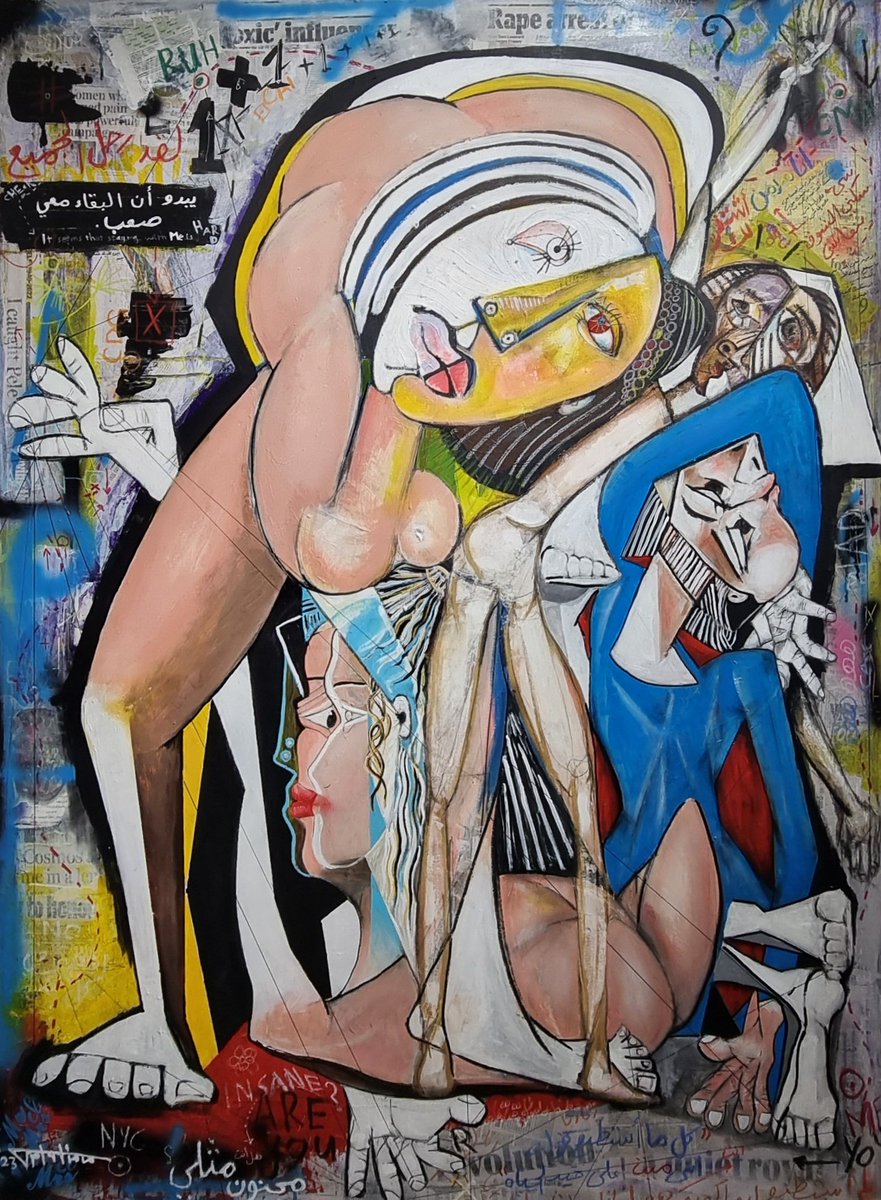 Very happy to have discovered the exhibition of the Saudi painter <a href="/alaameri2/">Mohd alaameri</a>, the "Saudi Picasso", at the gallery <a href="/synergyarthub/">Synergy Art Hub</a> at the ❤️ of the #MusaCenter in Riyadh! Thank you to Ms. Alia Aldiqs and Ms. Sabiha Majeed for their warm welcome! #FranceKSA 🇨🇵💙🇸🇦🎨