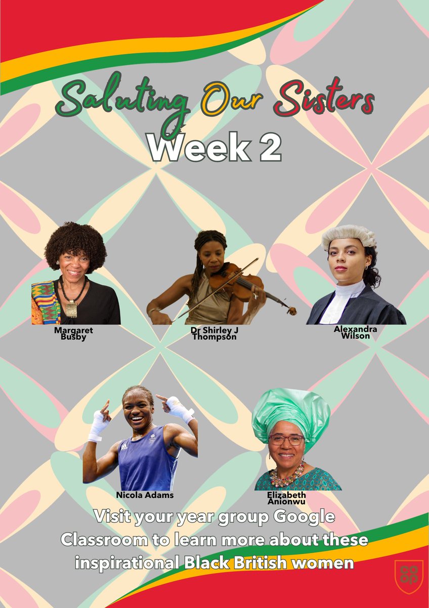 As we head into week 2 of October we are focusing on five more inspirational Black British women by shining a spotlight on their stories each morning. #BlackHistoryMonth #SalutingOurSisters