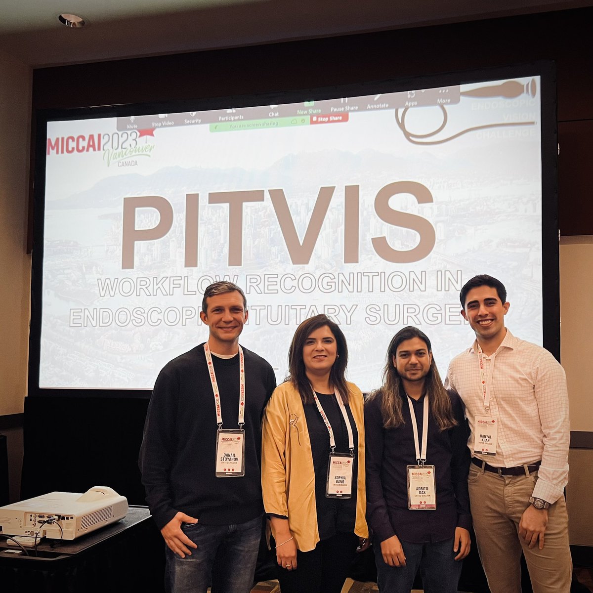 dzkhan94's tweet photo. Great to see teams from all over the π building #AI models and battling it out at the #PitVis challenge @MICCAI_Society
Thank you to our sponsors @TouchSurgery, and well done @AdritoDas for leading.
@hani_marcus @DanStoyanov @SophiaBano @BRAIN_UCL @WEISS_UCL @QSNeurosurgery https://t.co/P3VmsnS18A