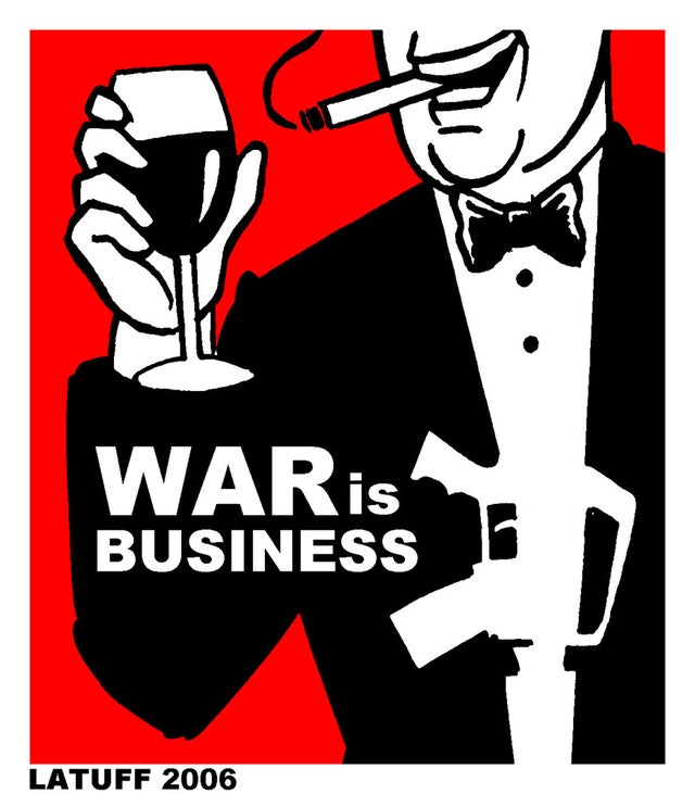 Vi ricordo sempre che le morti, le distruzioni, le conseguenze problematiche per economia e ambiente, l'odio seminato, il dolore che devastano troppe parti del Mondo fanno ricchi e felici alcuni: i produttori di #armi...

#WarProfiteers #Sciacalli #SoldiInsanguinati