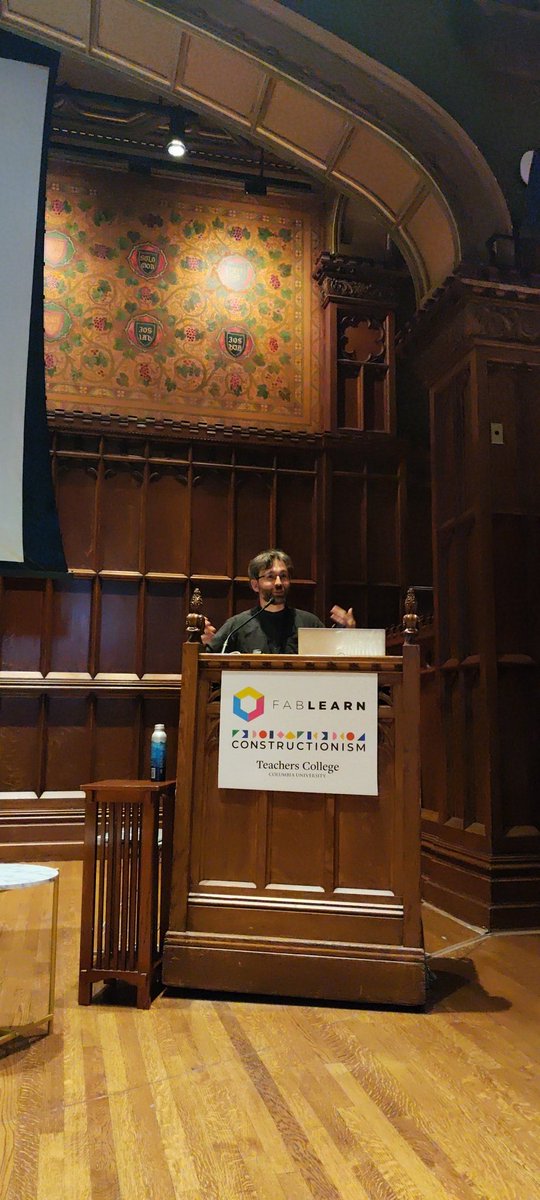 <a href="/JakeRowanByrne/">Jake Rowan Byrne</a> presenting our paper which addresses the challenge of increasing the uptake of #constructionist approaches in the classroom through "Algorithms for designing learning".

#flc2023
<a href="/TRiSSTCD/">Trinity Research in Social Sciences</a> 
<a href="/SchoolofEdTCD/">School of Education</a> 
<a href="/Bridge21Learn/">Bridge21Learn</a> 
<a href="/AccessTCD/">TAP</a>