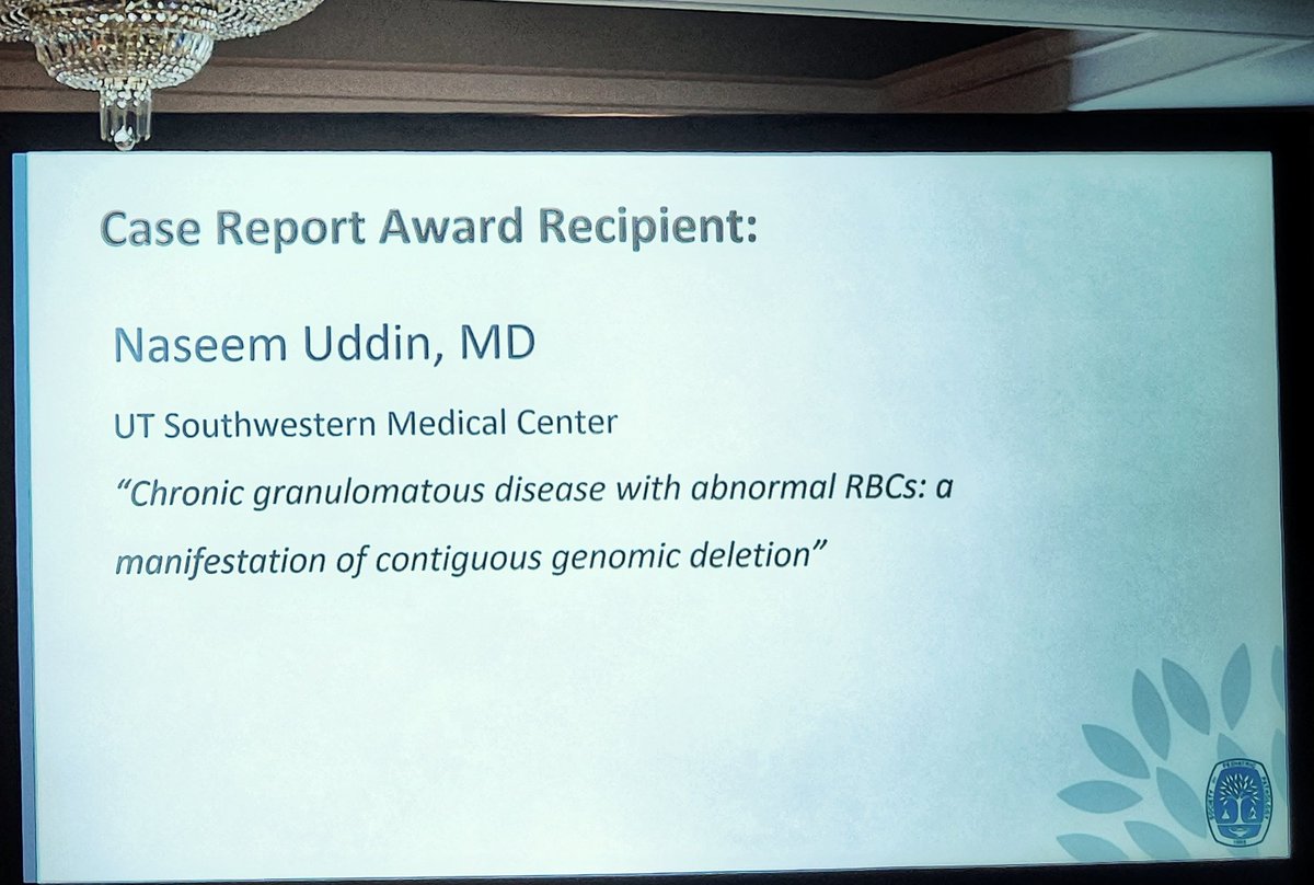 Congratulations to Dr. Naseem Uddin, who won the Case Report Award at the <a href="/SocPediPath/">Soc. Pediatric Path.</a> Fall Meeting - only after "some very lively discussion" per the committee ☺️! Very proud at <a href="/UTSW_PediPath/">Pediatric Pathology at UT Southwestern</a> and <a href="/UTSW_Pathology/">UTSW Department of Pathology</a>