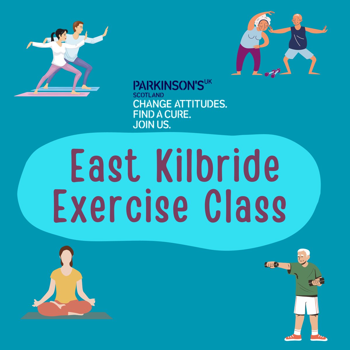 ConnectedEK's tweet photo. @ParkinsonsUKSco have a fantastic exercise class here in EK, every Thursday 1.30pm – 2.30pm.

If you or someone you know are looking to take part, or get more information follow the details below 👇

📞 Barbara - 07891662282
📧 parkinsonsuklgs@gmail.com

https://t.co/XD681ZWGec https://t.co/scdSF6tlKU
