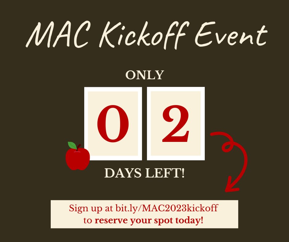 Don't forget to RSVP to our FREE kickoff event on Wednesday, October 11. This year's topic will be a "Discussion on the State of Services to Address Severe Challenging Behavior in Michigan." Refreshments will be provided from 5 to 6 pm and the event will be from 6 to 7 pm!🍎🌟