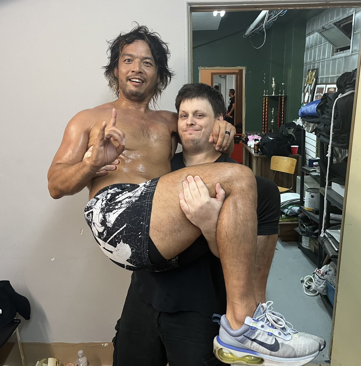 Holding wrestlers like a baby with <a href="/KENTAG2S/">KENTA aka Lil’K</a>