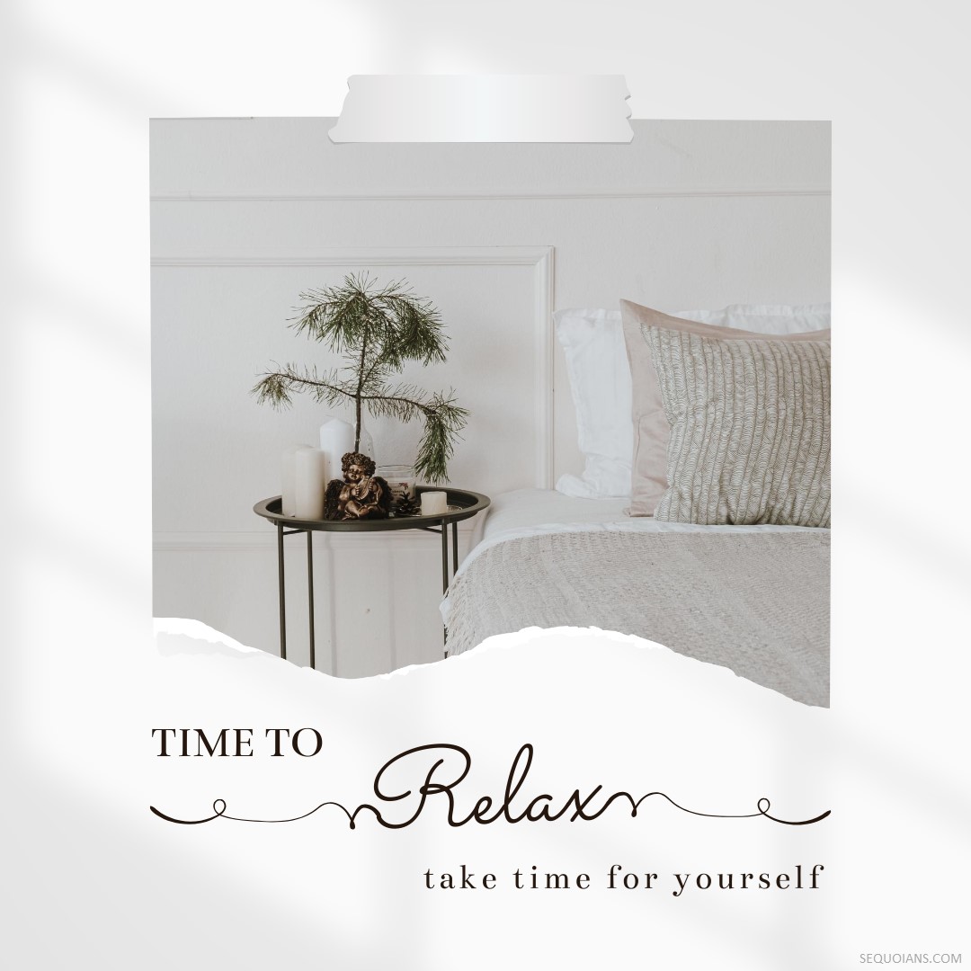 TheSequoians's tweet photo. Clocking out from the hustle and bustle? Remember to sprinkle in a little self-care, because it's your time to relax and rejuvenate! ๐๐ต #TimeForMyself #Naturism https://t.co/eJyL44fwYK https://t.co/xGP7kBqutd