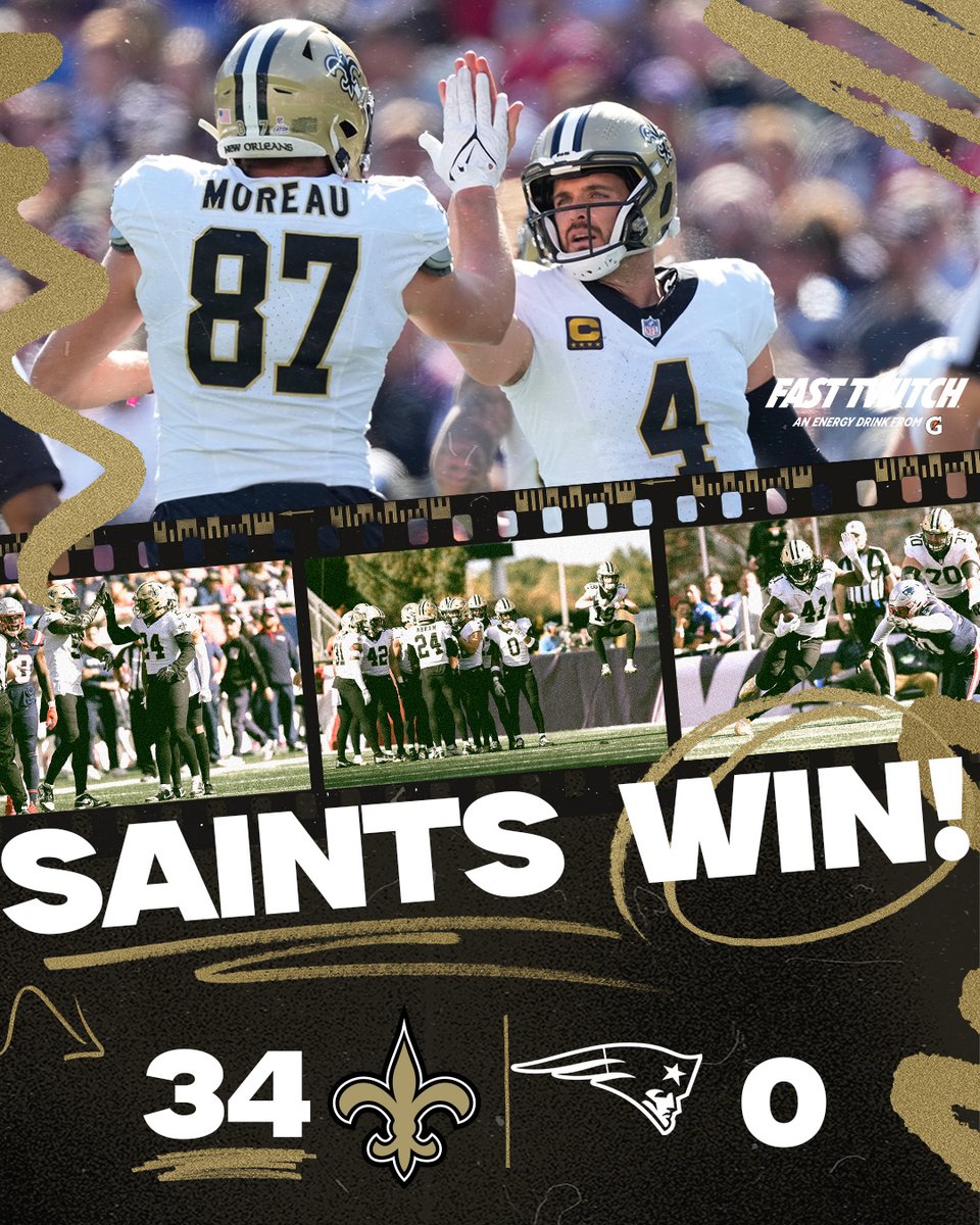 Shutout Dub!

#Saints | <a href="/FastTwitchDrink/">Fast Twitch Energy Drink</a>