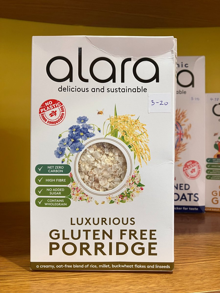 We've got old fashioned porridge oats and gluten free porridge to tantalise your tastebuds and once you've eaten the lot, the inside bag is #compostable and can go straight into your food caddy. 
#highfibre #noaddedsugar #NationalFairTradeMonth