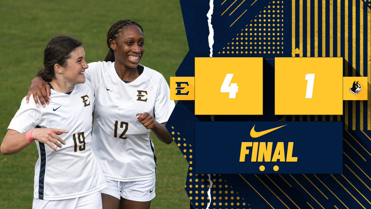 𝘽𝙐𝘾𝙎 𝙒𝙄𝙉! 𝘽𝙐𝘾𝙎 𝙒𝙄𝙉! 𝘽𝙐𝘾𝙎 𝙒𝙄𝙉!

ETSU defeats Wofford 4-1 to conclude homecoming weekend! 🤩

The Bucs return to Summers-Taylor Stadium for their next match against UNCG. Kickoff is set for October 12, at 6 P.M. 

#ETSUTough 🏴‍☠️