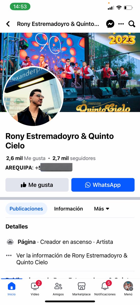Ya que la plataforma desestimó mi denuncia, hago de público conocimiento este mensaje del cantante Rony Estremadoyro. Lo hace en un video en el que narro 5 feminicidios: “Ojalá no sigas tú”. La violencia contra la mujer no es una broma, no pretendo tomarlo a la ligera.