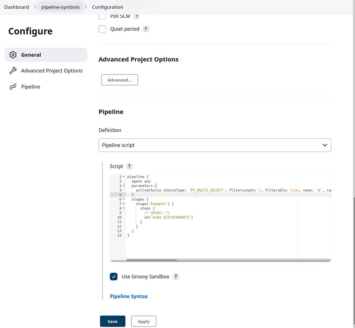 kinow's tweet photo. Symbol support added to Jenkins Active Choices plugin. You should be able to use Declarative Pipelines now with the plugin parameters thanks to mamh2021 (GitHub) https://t.co/VamcndLEv5 #jenkins #jenkinsci #devops #opensource #java #javascript #sysadmin #biouno #WeekendProject https://t.co/GoafMQTUM0