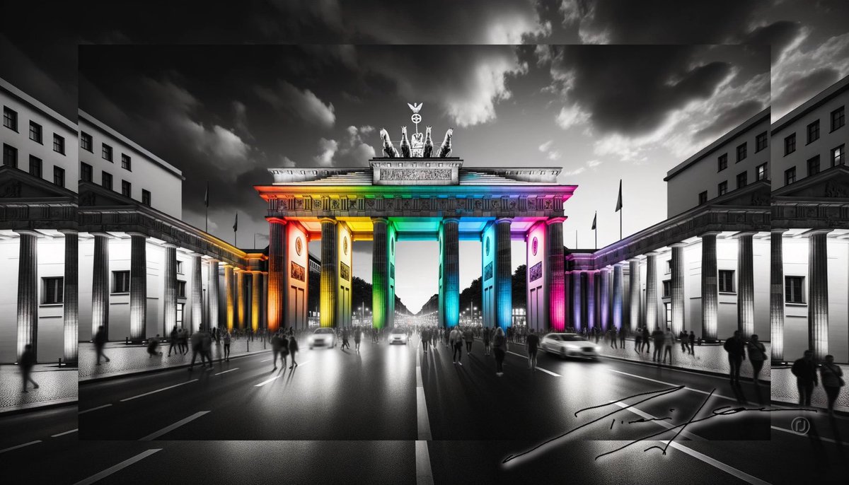 Checkt mein erstes NFT: Das Brandenburger Tor in Regenbogen-Neon! 🏳️‍🌈 Ein Statement für Akzeptanz &amp; Nächstenliebe in der LGBTQ+ Community. Besser als Wahrzeichen zu beschmutzen, oder? 🎨🤝❤️ #TheZebraFighter #LoveIsLove #AcceptanceMatters #BeTheChange #Unity #LGBTQ #Rainbow