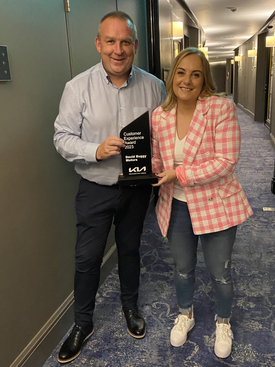 Delighted to win Kia Customer experience award 2023 at the Kia conference yesterday 🏆

Our team works hard every day to ensure that our customers have a positive experience when visiting our dealership, and it's an honour to receive this recognition from Kia Ireland.