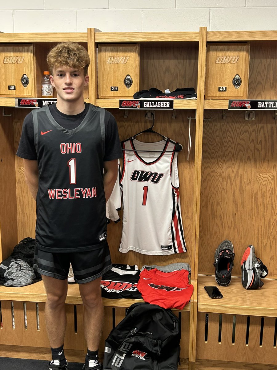 K_Gallagher05's tweet photo. Had a great time today at @OhioWesleyan thanks for the offer @DavidVogel22. Enjoyed the facilities, staff, and players. https://t.co/83KZ7vtvu7