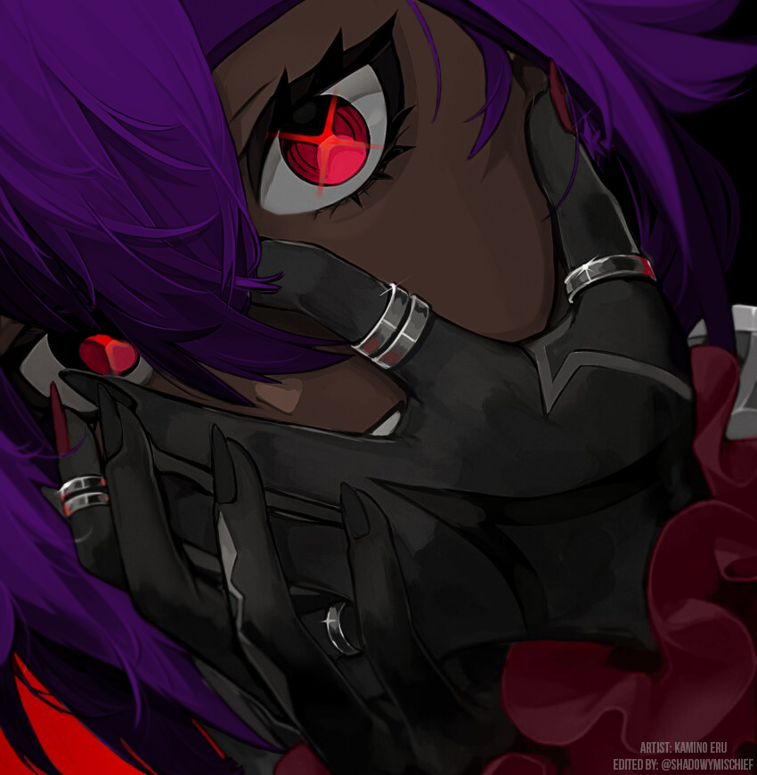 Gigi's eyes held an eerie glow as she raised one hand to partially cover her face, barely managing to hide the sinister grin forming beneath in response to a certain change. There was something different about her and malevolent energy began to coalesce, forming a swirling

+