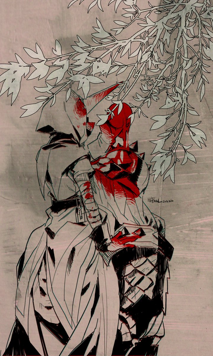 inktober day3 Birds that drink blood 🐦‍⬛🦉 #DarkestDungeon #Inktober