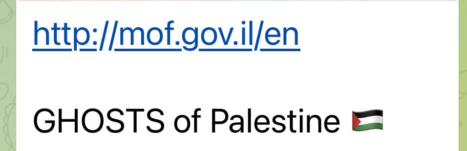 Ghosts of Palestine attack