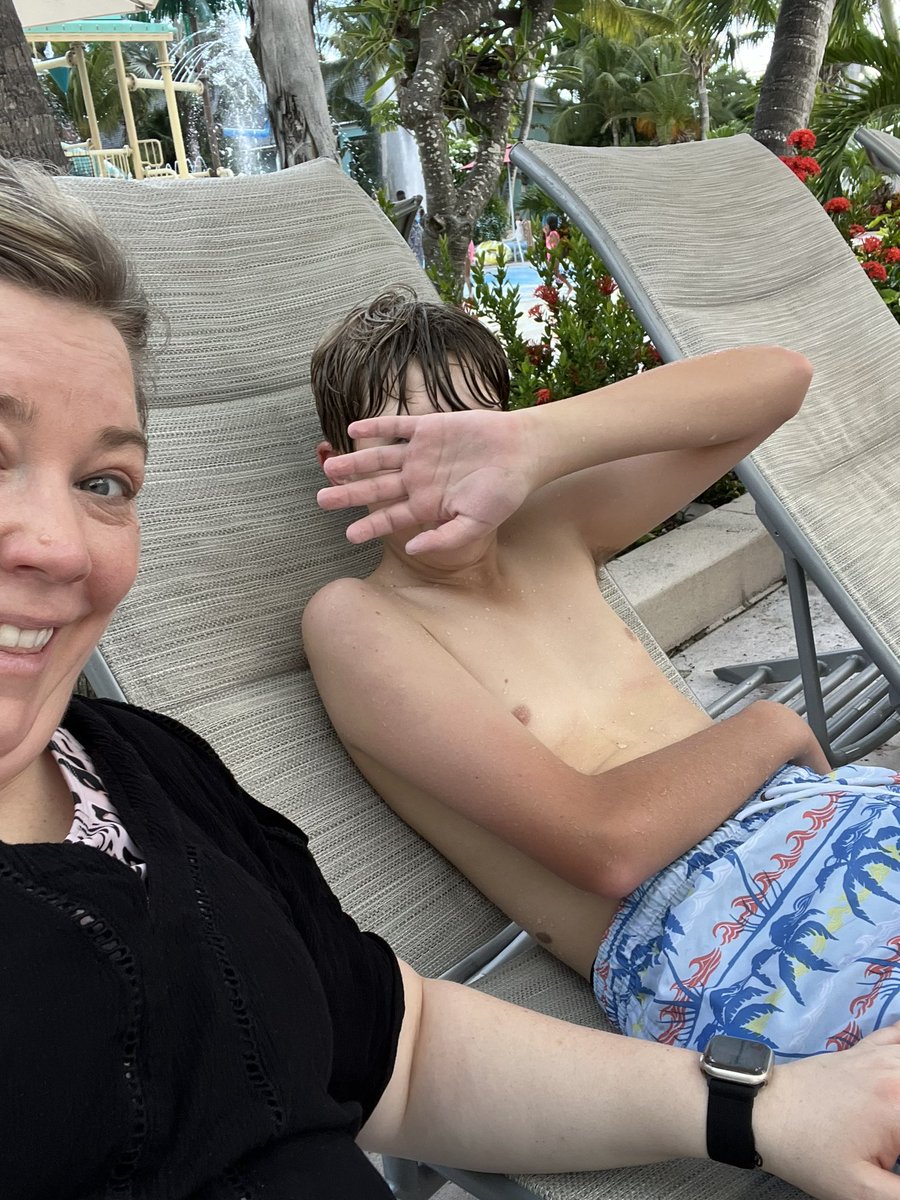 Teenage boy sighting mid-day with his momma! @BeachesResorts