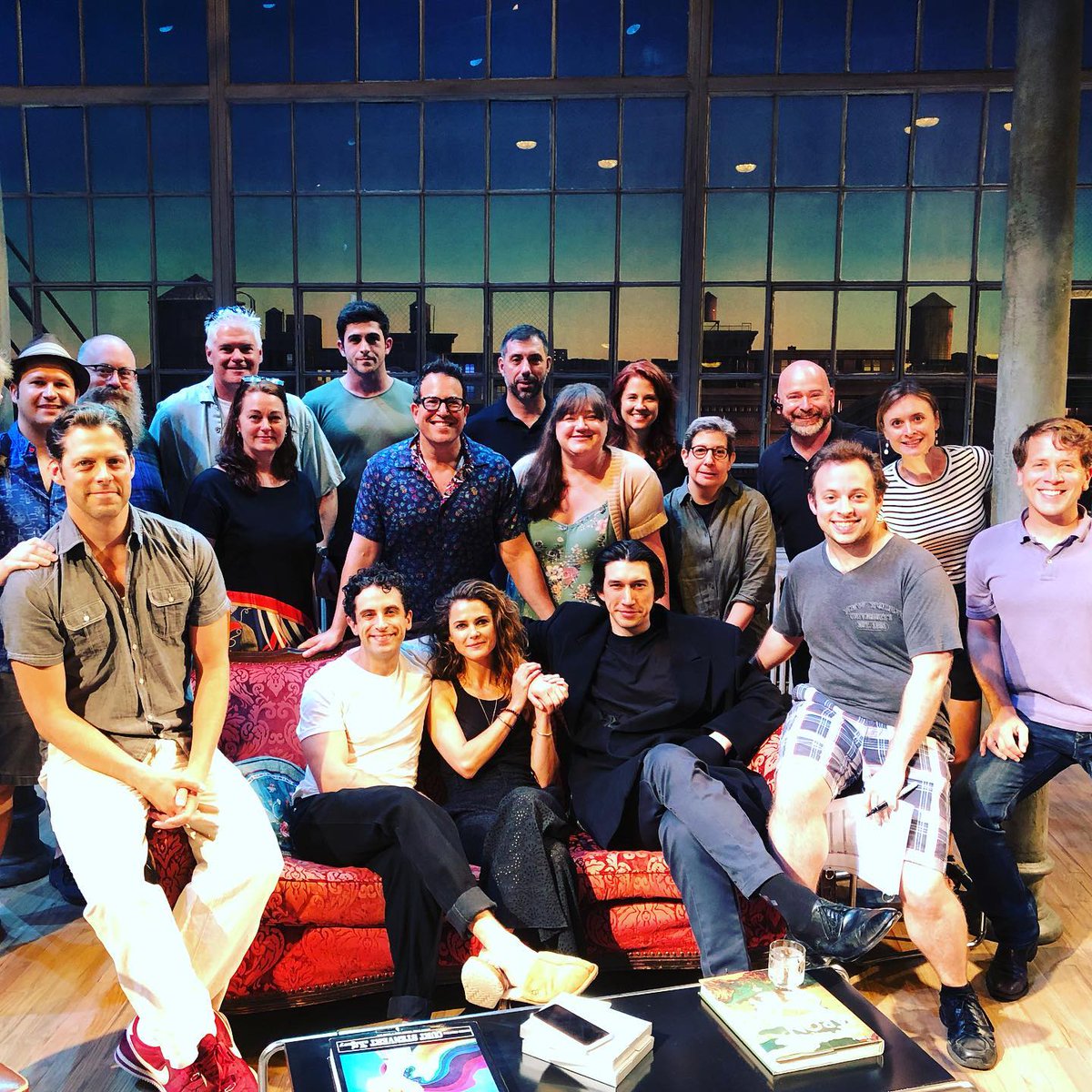 adamdriverarchv's tweet photo. NEW/OLD • Adam Driver • "And... we’re out!" — Presumably taken on the final performance date of Burn This (2019), July 14. Posted July 15, 2019 — With David Furr, Brandon Uranowitz and Keri Russell.

Theatre | Burn This | BTS | 1K | 14.07.19 | 15.07.19 https://t.co/RhQ26rOCrT