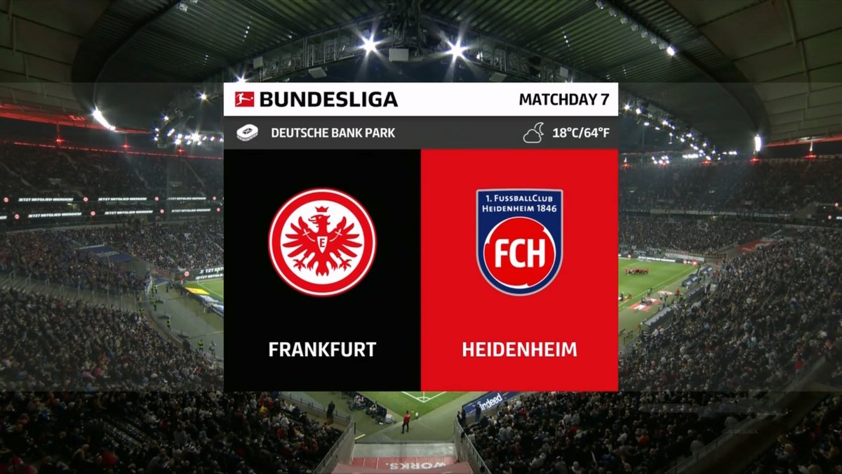 Frankfurt vs Heidenheim 1846 Full Match Replay