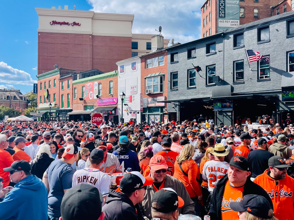 BreakBreadDaily's tweet image. Camden Yards + Pickles Pub + Eutaw Street ALDS game 2 edition #Orioles @ChrisClimate @bblack84jp @blazedogs @padresguy73  @wusa9 @WUSA9sports